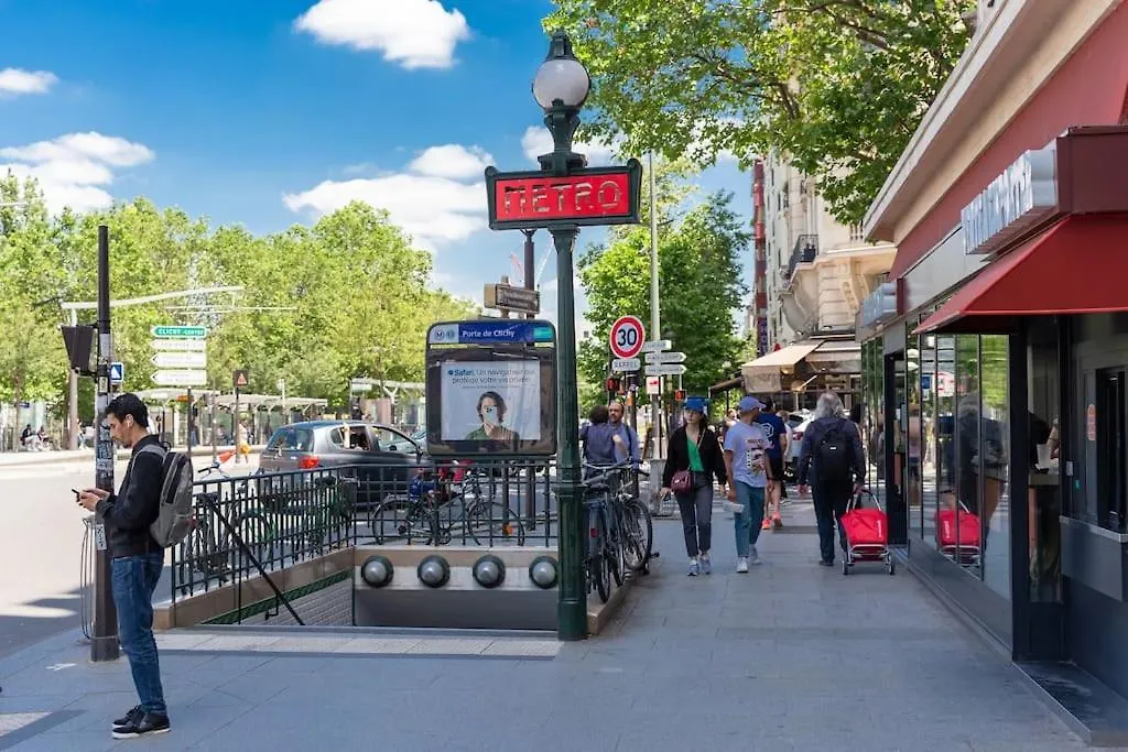 Apartmán T2 Parisien- 1 Min A Pied Du Metro Ligne 13 & 14 0*, Paříž
